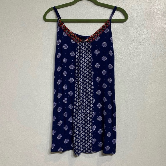 Blue Rain Navy Patterned Camisole - Picture 1 of 8
